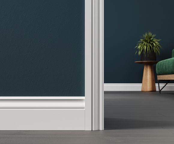 219mm MDF White Primed Ogee Skirting 4.4 - Image 2